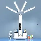 LED Desk Lamp USB Adjustable with Time Date Temperature Kids Room Table Lamp