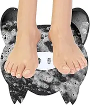 Shower Foot Scrubber Mat, Feet Scrubber Shower, Suction Cups Callus Remover Exfoliator Anti-Slip Textured Quick Drying Brush Wall-Mounted for Bathroom Spa Pedicure Care Seniors