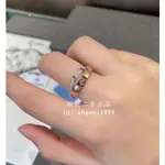 二手精品 CARTIER 卡地亞 LOVE系列 窄版 雙環戒指 滿鑽戒指 18K玫瑰金/白金 情侶對戒