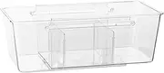 Bathroom Drawer Organizer Trays,Clear Retractable Pull-Out Home Organizers | Lidded Home Storage Bins, Home Storage & Organization For Cosmetics, Daily Necessities