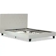 Windsor King Size Fabric Bed Frame in Cream