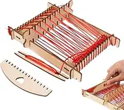 Kids Weaving Machine | Durable Yarn Kit Machine | Interactive Creative Educational Wooden Learning Toy for Hand-Knitting Projects Children Crochet Adults Crafts Kids