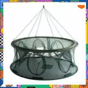 5 Holes Fishing Net Shrimp Cage Foldable Crab Fish Prawn Trap Cast Pot Catching