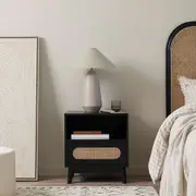 Claremont Bedside Table - Black