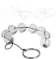 BDSM Anal Beads Anal Chain Glass Anal Beads Anal Plug Long Chain Glass Beads Anal Beads Anal Vaginal Anus Dildo Vaginal Balls SM Sex Toys for Men Women(XL)