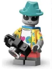Lego Minifigure Grey Alien Tourist Series 26 Space No 1 71046 Genuine Never Asse