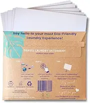 Naturali Eco Travel Laundry Detergent Sheets - 5-Pack, Sink Washing, Compact Size