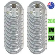 10/20 Pack USB Charger Cable Lot 1M 2M For Apple iPhone 11 XR 8 7 Charging Cord