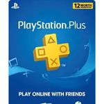 美國 PSN PLAYSTATION PLUS NETWORK 12個月會員 PS3/PS4/PS5