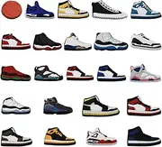 [MEIEST] 23 PCS Basketball Shoe Charms, Sports PVC Slippers Shoe Decoration for Boys Man,Cute Bracelet Wristband Accessories,Party Favors, Plastic, No Gemstone
