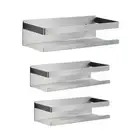 Stainless Steel Spice Rack Jar Storage Stand Holder Countertop No Punch