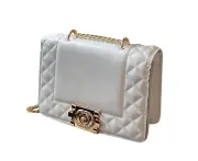 creamy-white*Crossbody Bags for Women Shoulder Bag Ladies Purse Evening Bag with Chain Strap