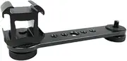 ZGUZMCMK Triple Cold Shoe Mounts Plate Three Head LED Video Light Accessories 1/4" Thread, Microphone Stand Rig Extension Bracket , Black