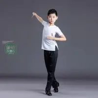 在飛比找蝦皮購物優惠-熱賣🎉兒童表演服 表演服 舞蹈比賽服裝 國標舞衣 男童舞蹈服