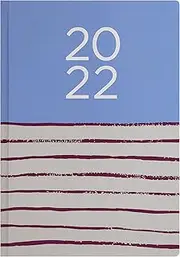 Letts of London 2022 Serenity A6 Week to View Multilanguage Diary, Ocean