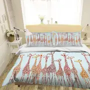 3D Giraffe Pattern 252 Bedding Set Pillowcases Quilt Duvet Cover Set Queen King