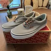 VANS Era 59 Frost Gray & Leather Sneakers Women’s 8.5 Men’s 7.0 New In Box