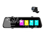 Car 9.66in Touch Screen Video Recorder Rear View Camera Mirror DVR Dash Cam (for: Honda Civic)