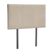 Linen Fabric Single Bed Headboard Bedhead - Beige