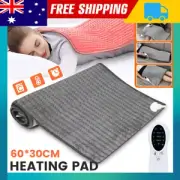 Electric Heating Pad Therapy Neck Shoulder Back Pain Relief Washable Mat Blanket