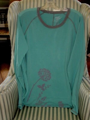 LIFE IS GOOD, GOOD MOVES RHYTHMIC PERFORMANCE FLORAL LIGHTWEIGHT SWEATSHIRT (XL)