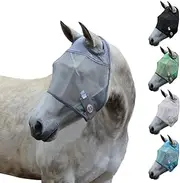 Derby Originals Unisex-Adult Fly mask 72-7107GY-Mini, Grey, Mini Horse