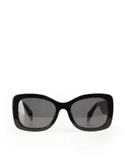 Black Oval Frame Sunglasses