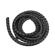 Spiral Tube Wrap Management Pipe Flexible Cord PE 9.84Ft/ 14x17mm/ Black