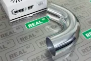 Vibrant Performance 4" OD 120 Degree 6061 Aluminum Mandrel Bend Tubing Polished