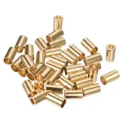 36pcs Metal Cord End Lock Drawstring Rope Stopper for Lanyard Bag Gold