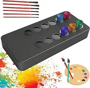 Vortex Mixer with Magnetic Stirrer, Cordless Lab Paint Mixer Kit with 40 Cups & 200 Magnets, Quiet 3D Mixing for Tattoo Ink, Nail Polish, Paints