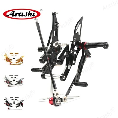 For HONDA CBR1000RR 2004 - 2007 2006 2005 Adjustable Rearset Foot Pegs Footrests