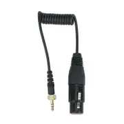 Locking Type 3.5mm to 3.5mm to XLR Female Microphone Output Cable for Wireless Receivers