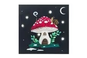 Crystal Wonderland Gnome Sweet Gnome Light Up Canvas Plaque