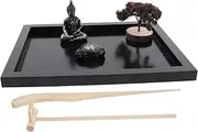 WOONEKY 1 Set Zen Buddha Statue Ornaments Desk Ornaments Tabletop Decor Living Room Decor Home Sandbox Adorn Desk Decoration Sand Trays Home Decor Artware Decor Calming Desk Accessories