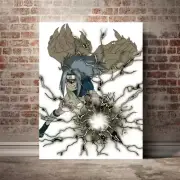 Naruto Poster Anime Peripherals Mural Canvas Painting Decoration Room 42x60cm J
