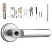 OZNALA Fingerprint Smart Door Lock Electronic Digital Keyless Lock Home Security Door(Silver)