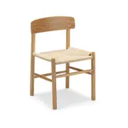 Isak Set of 2 Natural Solid Ashwood Woven Cord Dining Chair