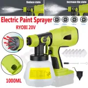1000ML Cordless Spray Gun Paint Sprayer Handheld Electric Paint Sprayer AU M7P2