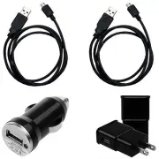 Wall Home+Car Charger AC Adapter for Amazon Kindle Fire 1 2 HD 7.0 8.9 Tablet