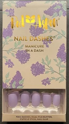 Red Aspen Press On Nails, Short Square, Springtime Stroll, Sammy