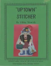Vintage Libby Sturdy Uptown Stitcher Sassy Senior Needlepoint Canvas and Guide