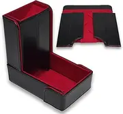 Forged Dice Co. The Keep Compact Foldable Dice Tower with Dice Tray - Strong Magnetic Fittings - Snap-Free Design - Ideal for RPG Players and Dungeon Masters - Easily Store and Transport - Red