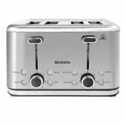 New Brabantia Stainless Steel 4 Slice Toaster