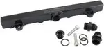 Aeroflow Mitsubishi 4G63 EVo 4 to 9 Fuel Rail -10Orb Black - AF64-2221BLK