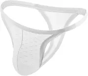 [HSQSMWJ] Men's Sexy Semi-Transparent Low Rise G-Strings Thongs Bikini Underwear Party Clubwear