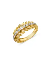 Bloomingdale's Fine Collection Diamond Leaf Band in 14K Yellow Gold, 0.52 ct. t. w