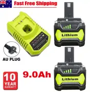 18V 9.0AH For Ryobi One Plus P108 Lithium Battery RB18L50 P104 P109 or Charger