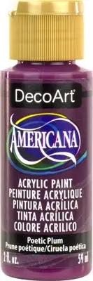 DecoArt Americana Acrylic Paint 2oz-Poetic Plum DA-396