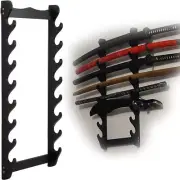 8Tier Sword Holder Wall Display Sword Rack Sturdy Sword Rack Samurai Sword Stand